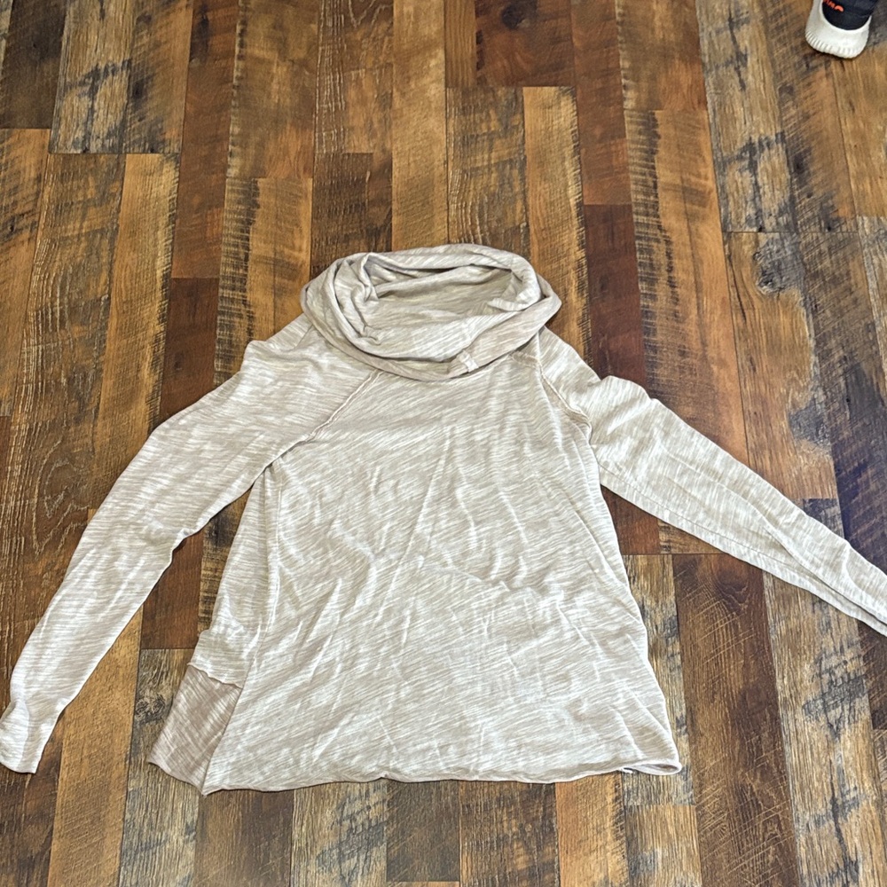 Free People One Size Beach Cream Cocoon Cowl‎ Neck Pullover